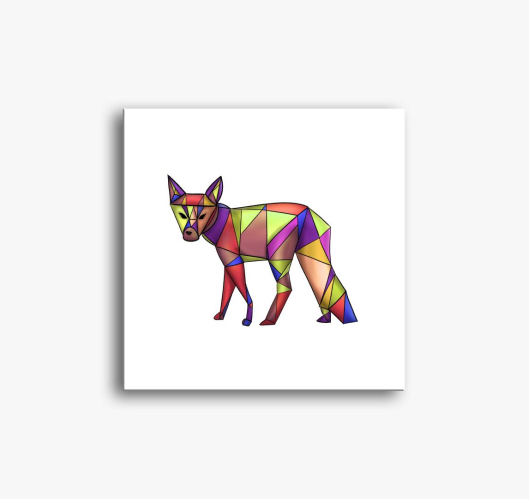 geometrikus slika na platnu