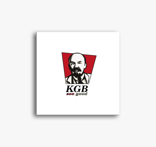 KGB KFC meme slika na platnu