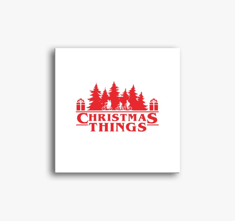 Christmas things Stranger Things slika na platnu