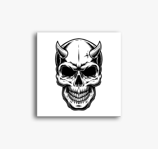 Skull koponya slika na platnu