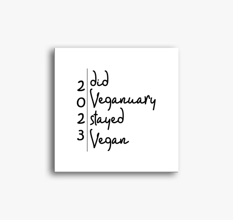 Did Veganuary 2023 slika na platnu