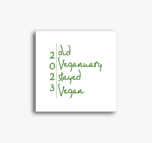 Did Veganuary 2023 zelena slik...