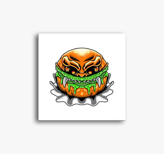 Hamburger slika na platnu 3