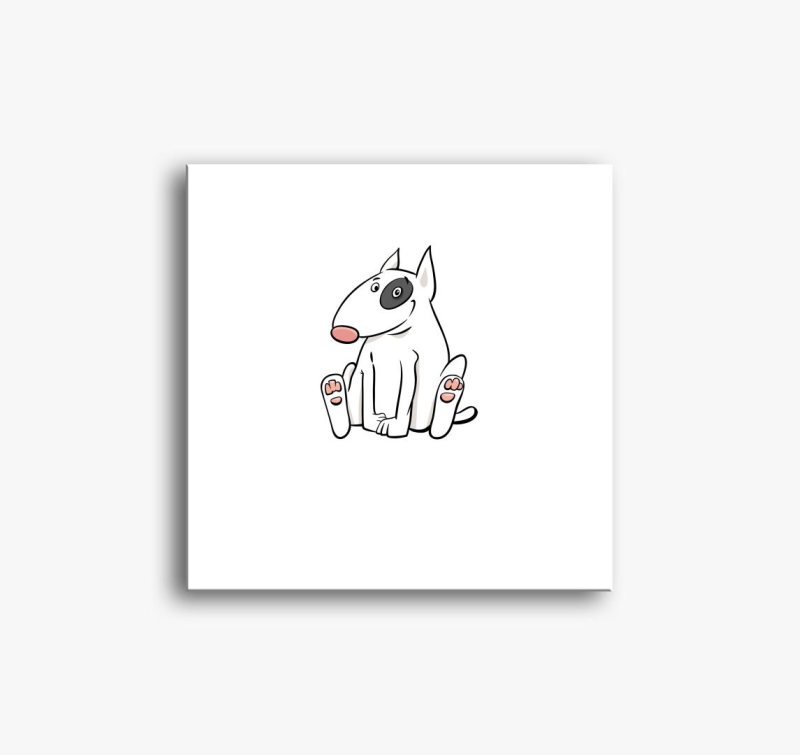 jobb bullterrierrel! slika na platnu