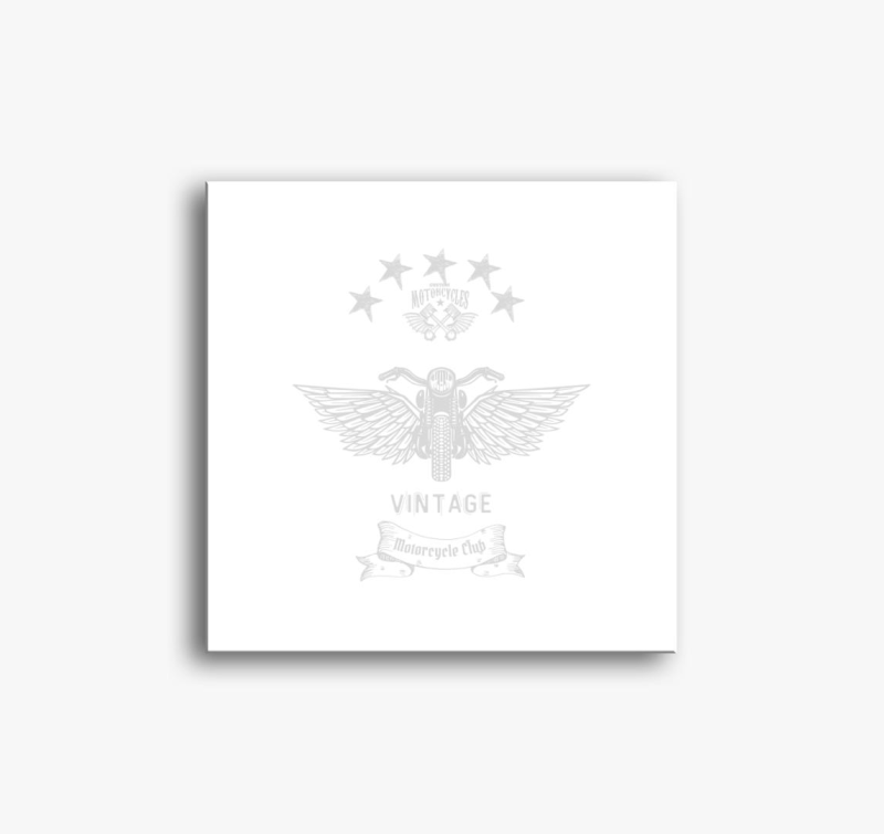 Vintage motoros slika na platnu