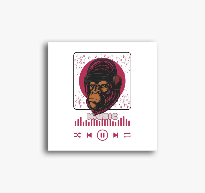 Dj Gorilla - Monkey music slika na platnu
