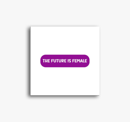 Future is female vijolična sli...