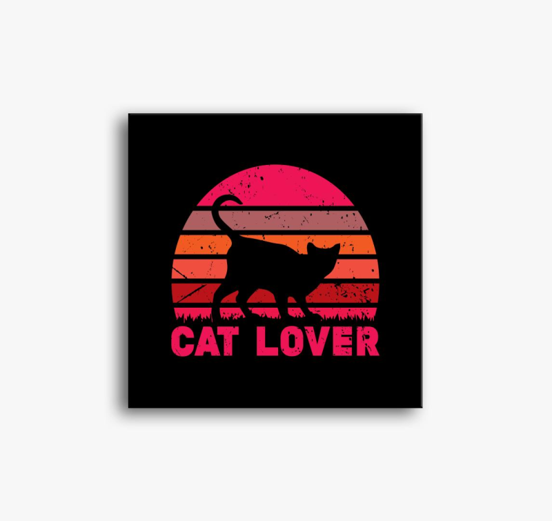 Cat lover slika na platnu