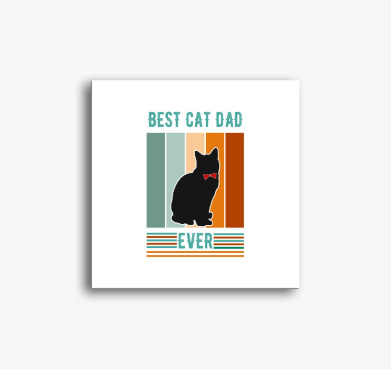 Best Cat Dad slika na platnu
