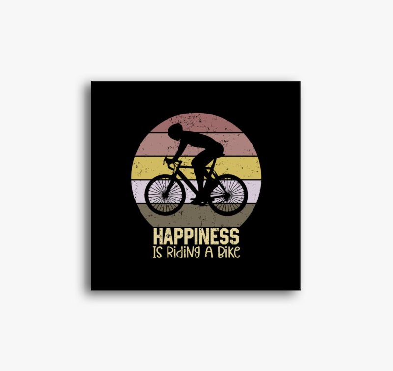 Happiness bike slika na platnu