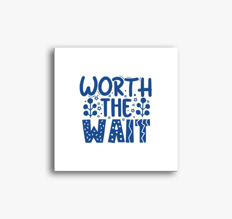 modra slika na platnu