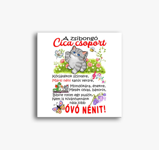 Cica csoport slika na platnu