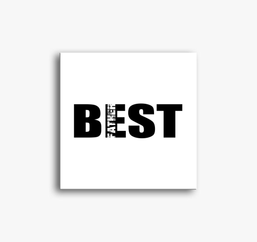 Best father slika na platnu