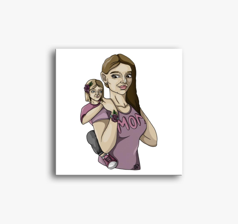 Mama in slika na platnu