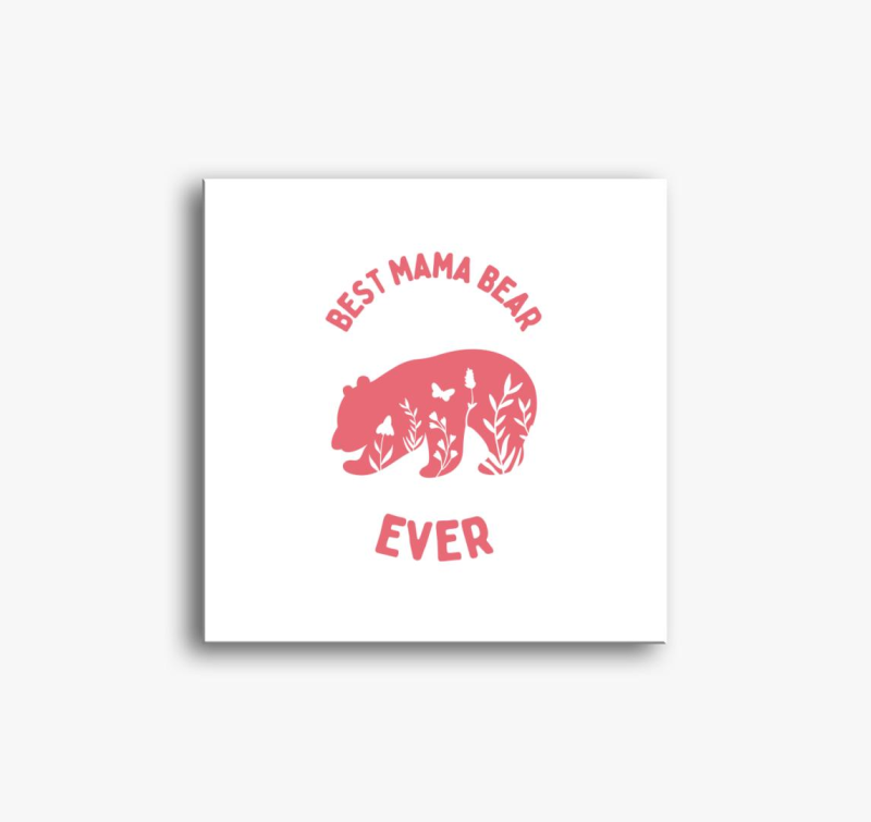 Mama bear slika na platnu