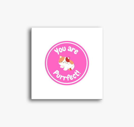 You are PURRfect slika na plat...