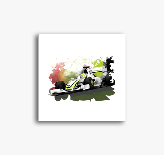 Jenson Button slika na platnu