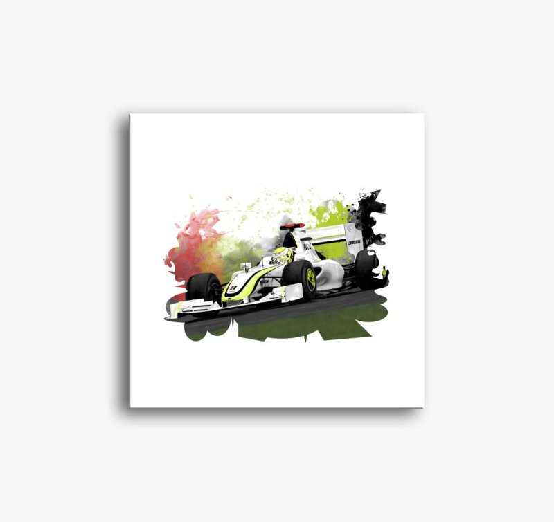 Jenson Button slika na platnu