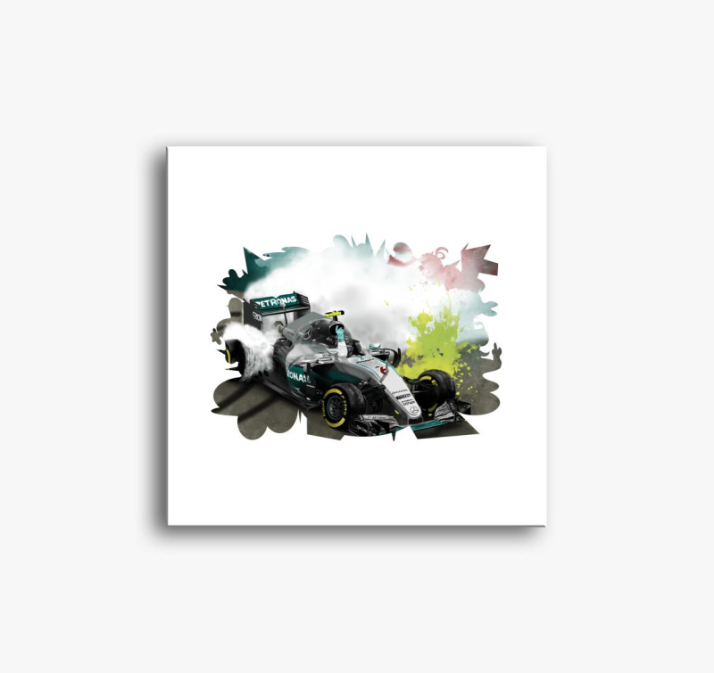 Nico Rosberg slika na platnu