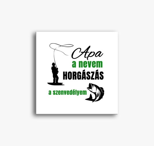 Oče nevem ribič slika na platn...