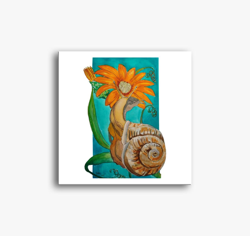 Snail slika na platnu