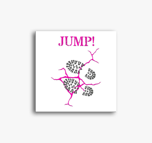 JUMP (pink) slika na platnu