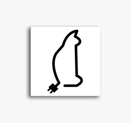 macska slika na platnu