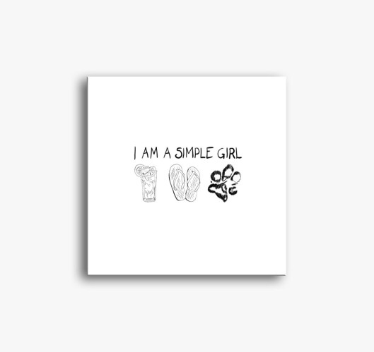 Simple girl slika na platnu