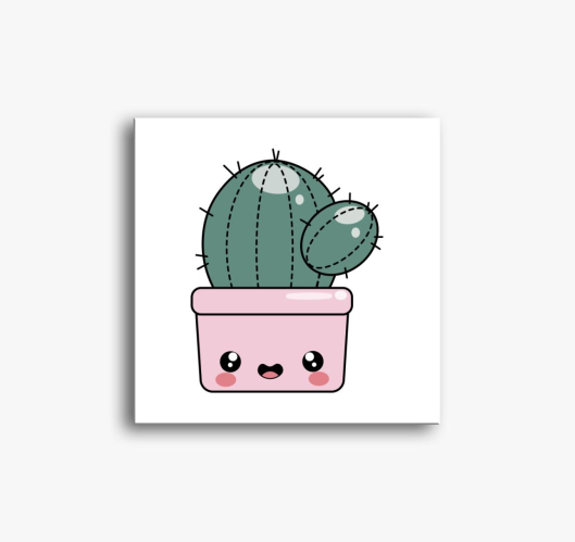 Kaktusz slika na platnu