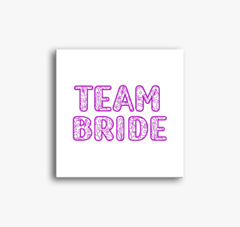 TEAM Bride pink slik...