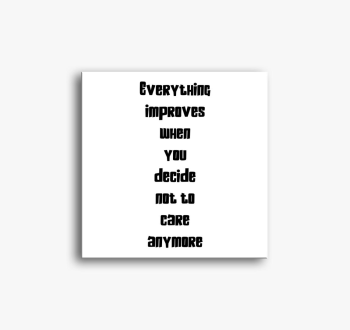 not to care slika na