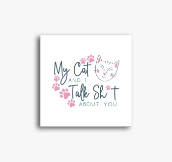 My Cat and I slika na platnu