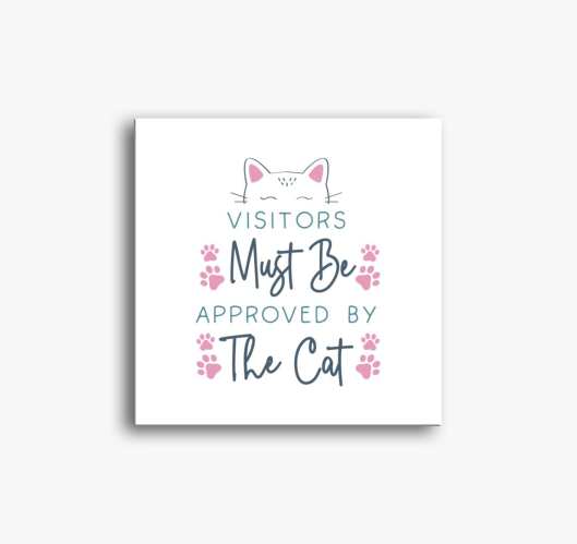 Visitors Cat slika na platnu