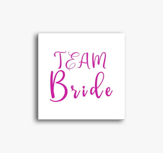 TEAM Bride pink szivecske slik...