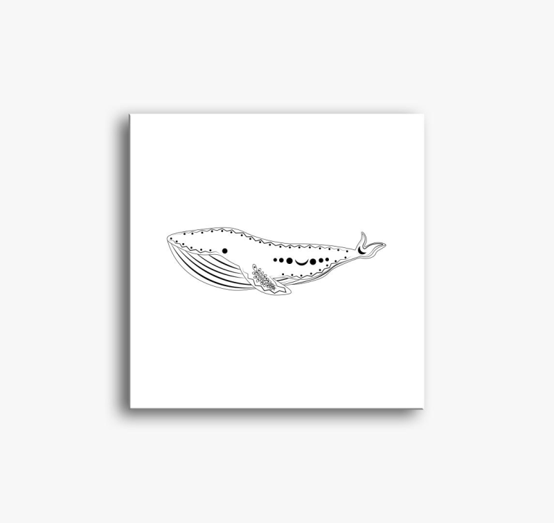 lineart slika na platnu