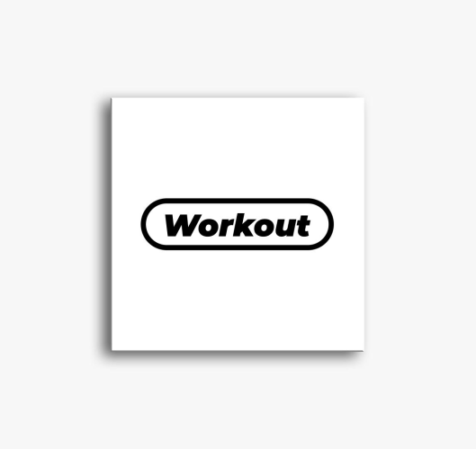 WORKOUT (TXTR) slika na platnu