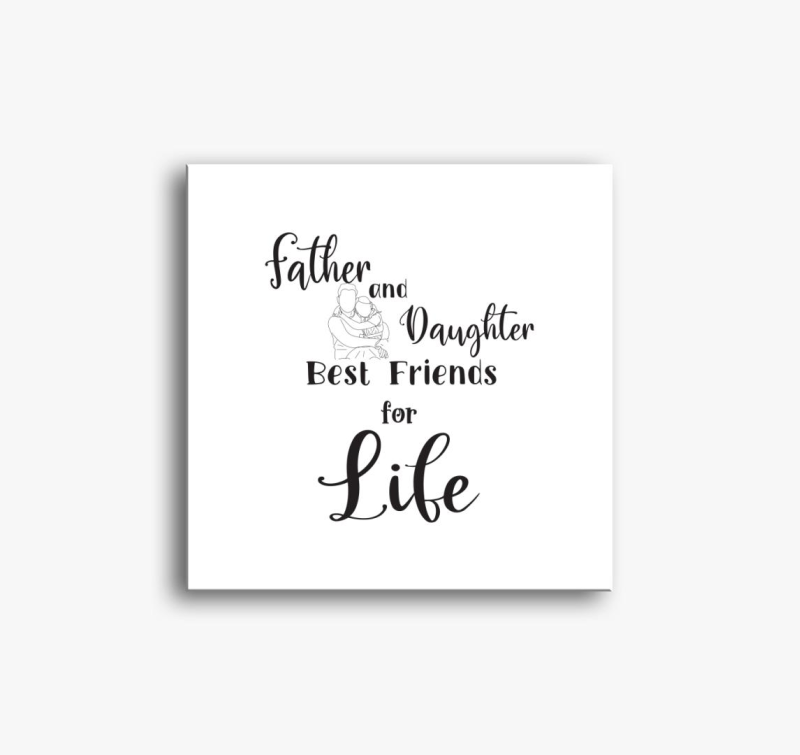 Father and Daughter ff slika na platnu