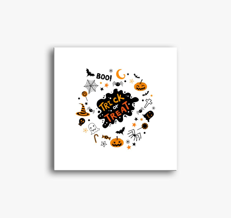 Halloween csokit ali csalunk slika na platnu