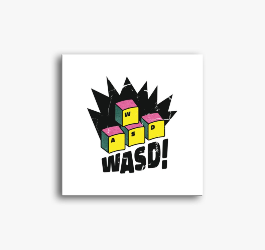 WASD igazi gamer slika na plat...