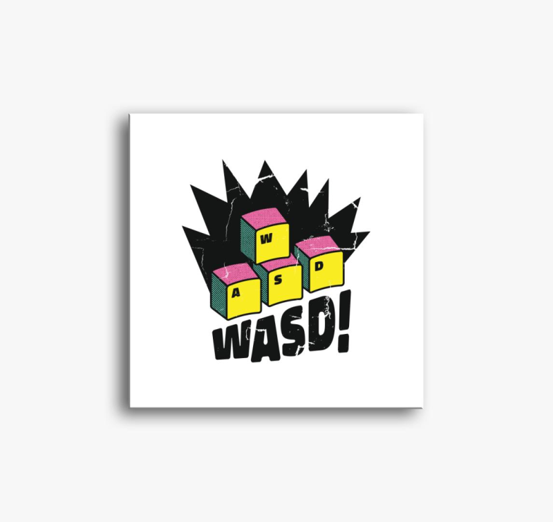 WASD igazi gamer slika na platnu