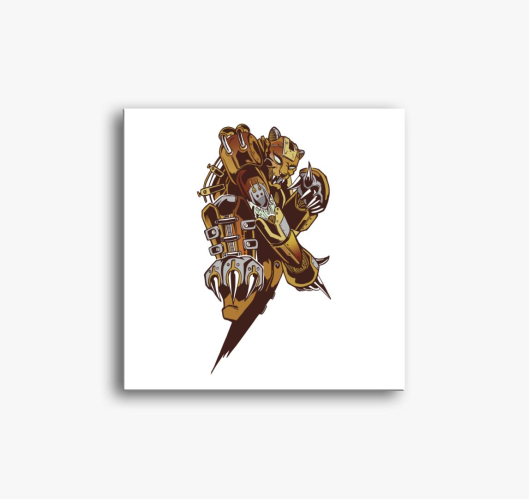 Steampunk medve slika na platn...