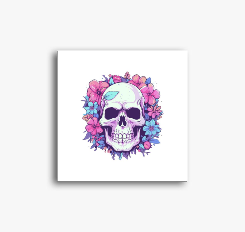 koponya pink slika na platnu