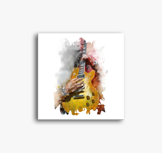Slash kitara slika na platnu