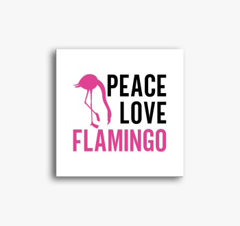 Flamingo peace slika