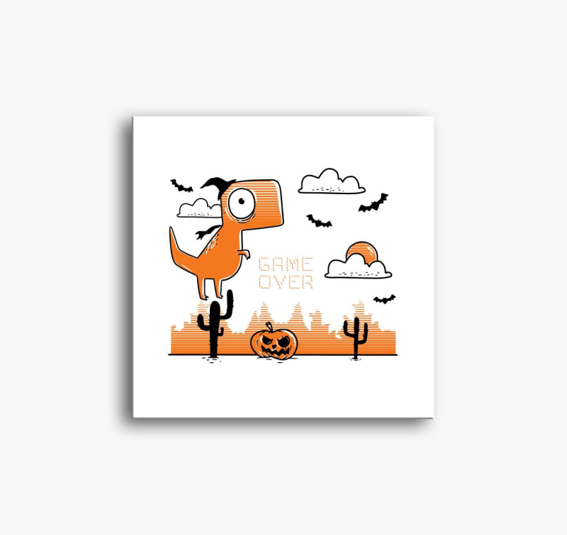 Game Over Halloween slika na platnu