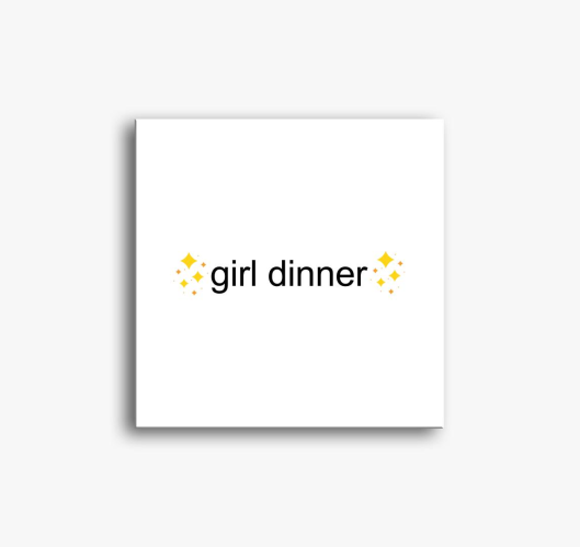 girl dinner slika na platnu
