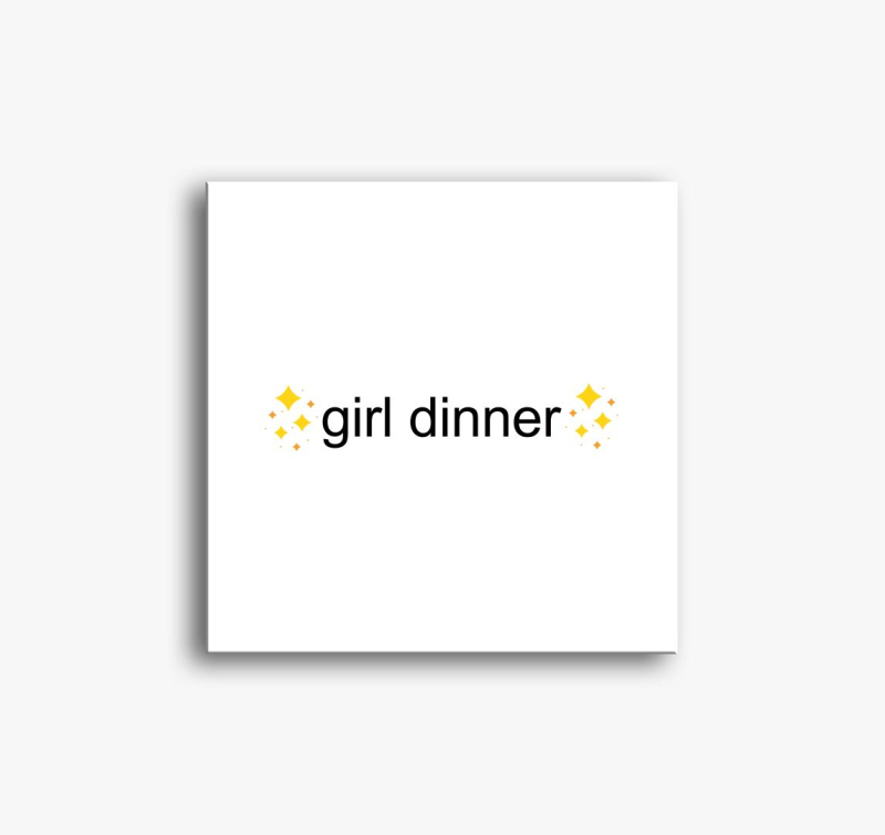 girl dinner slika na platnu
