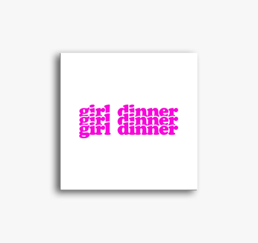 girl dinner 3 slika na platnu