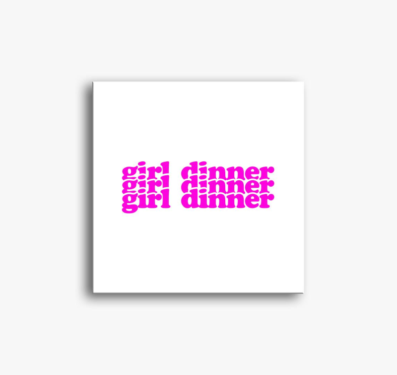 girl dinner 3 slika na platnu