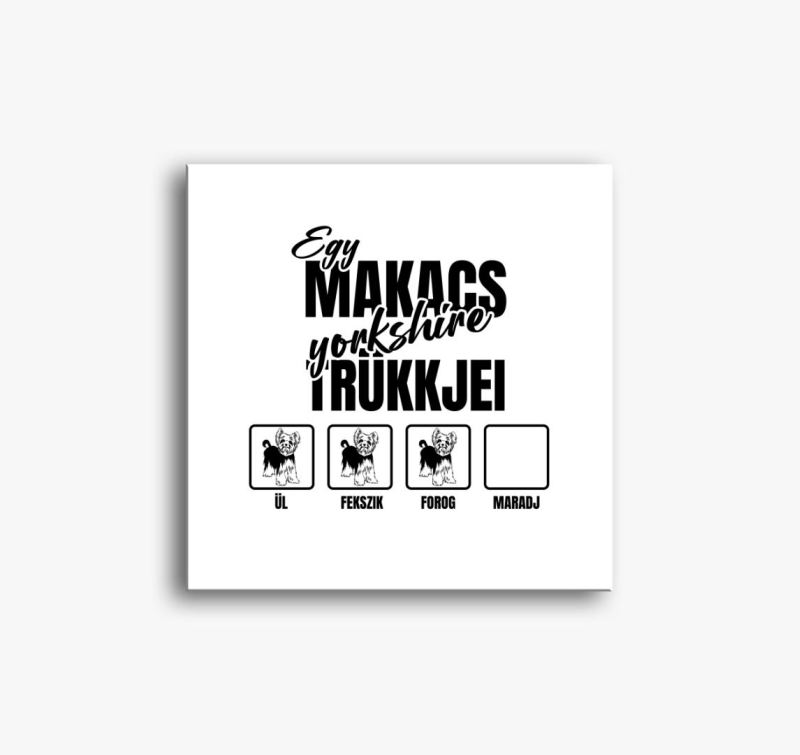 makacs yorkshire slika na platnu